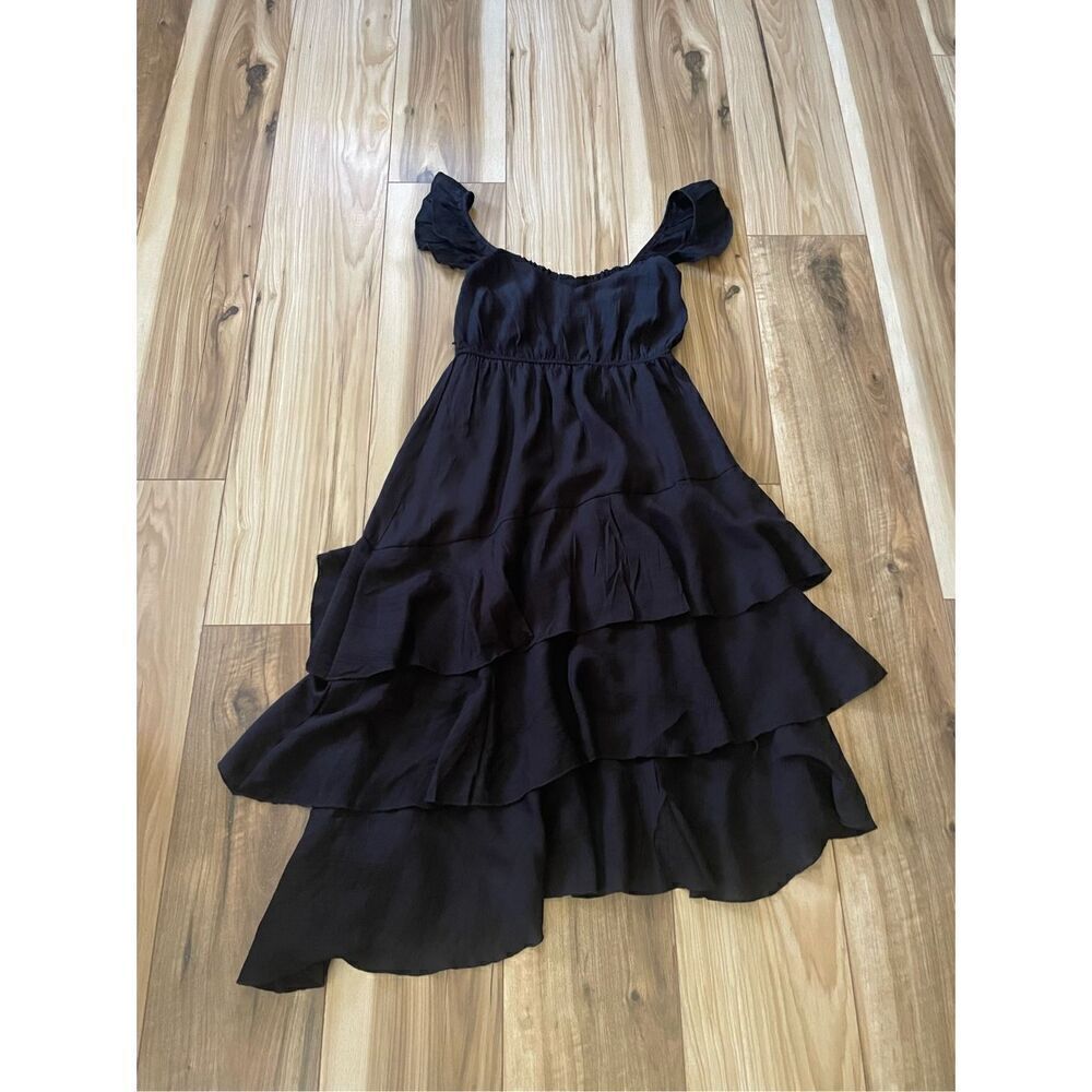 NWT MAX+ASH Black Sleeveless Dress M